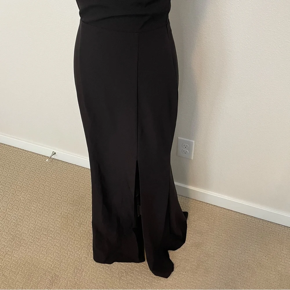 AMSALE Sloan Black Gown, Size 2 - Picture 8 of 13